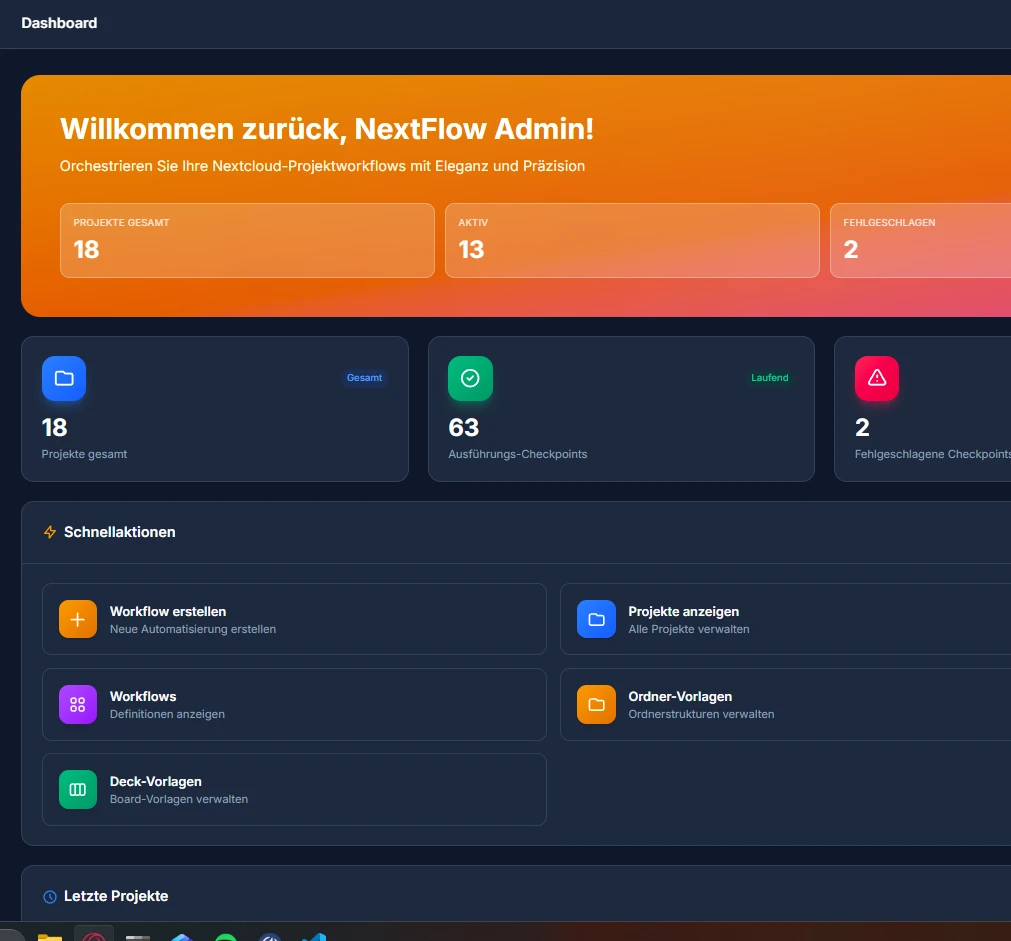 Screenshot der Nextflow Workflow Engine